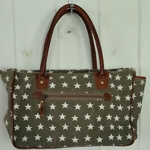 Myra Bag Freedom Of Stars Top Zip Top  Handle Bag